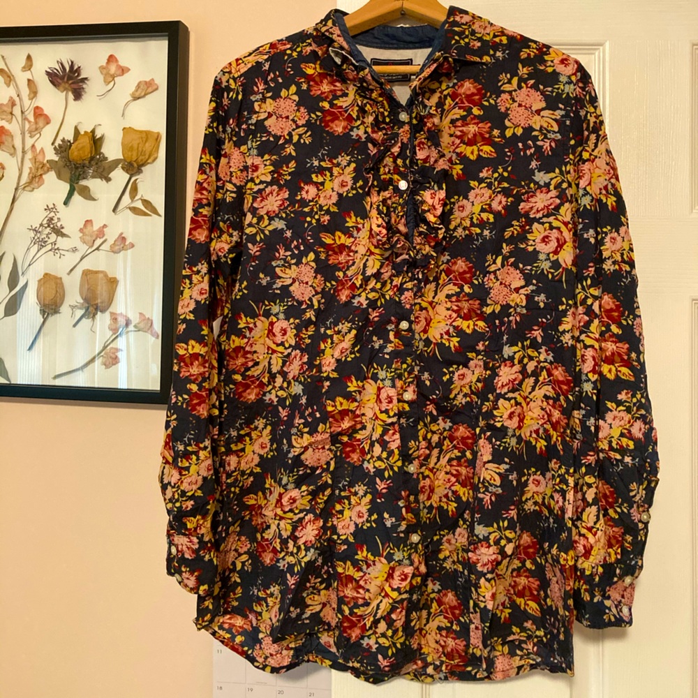 Italian Floral Button Down